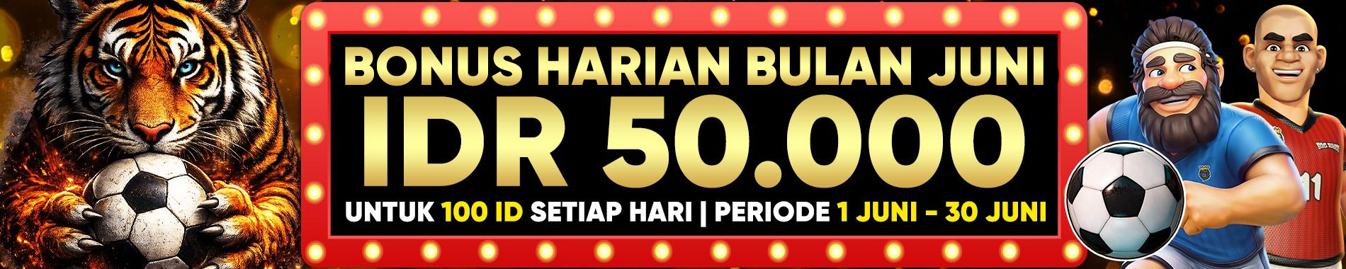 BONUS JUNI 50000