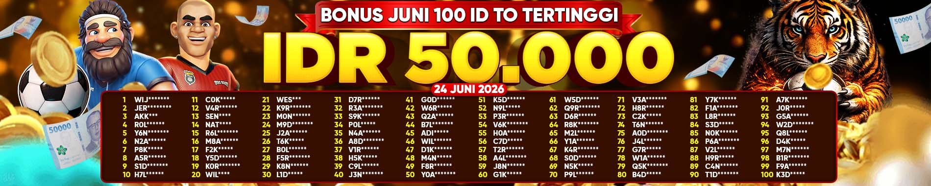 BONUS JUNI